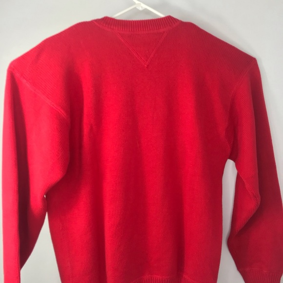 Tommy Hilfiger Logo Sweater Red Men’s Large - Picture 4 of 4